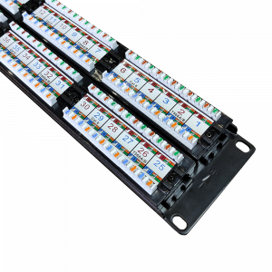 TWT Patch panel, 48 port, UTP, cat. 6, 2U